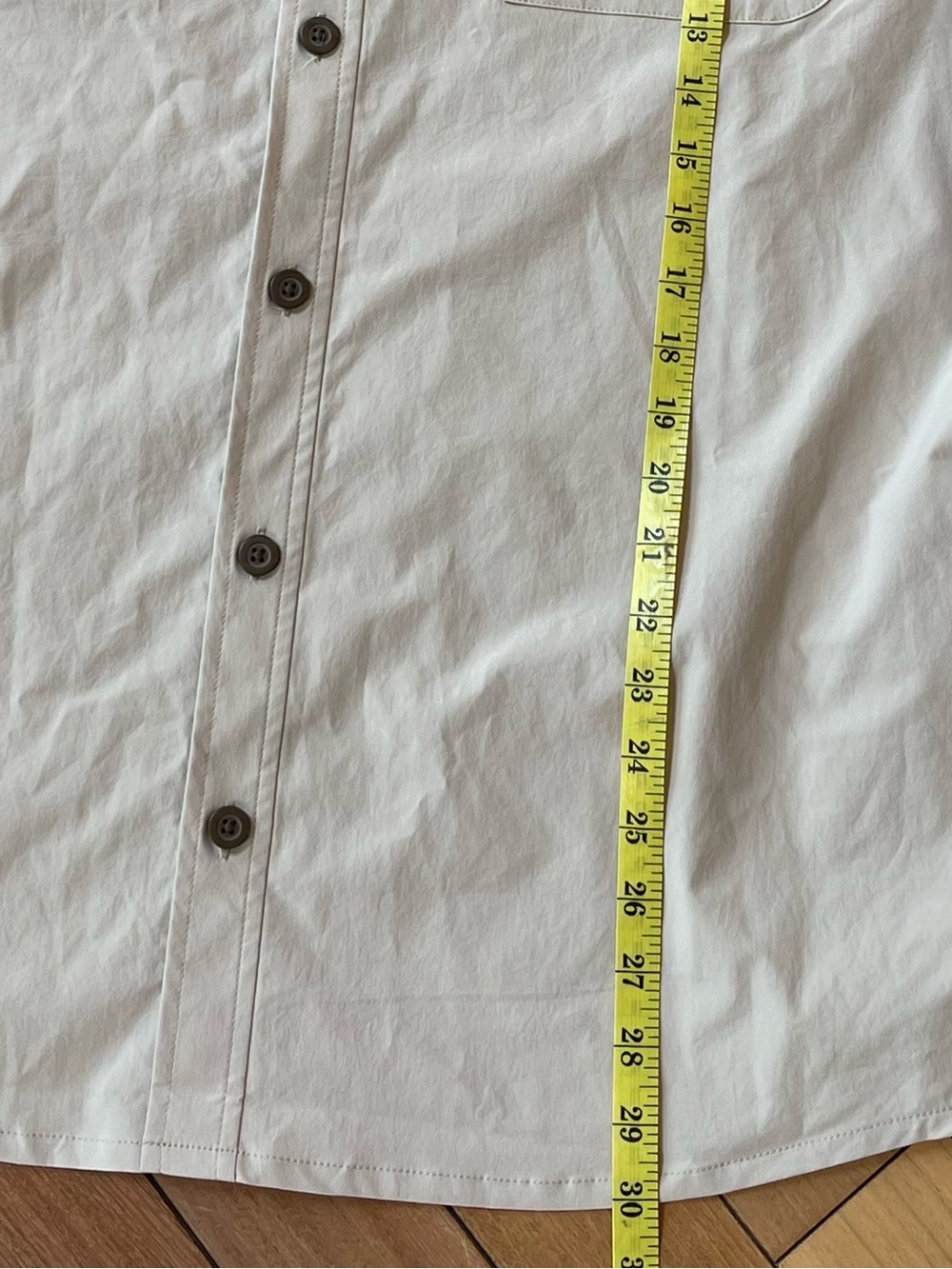 Ministry of Supply Pace Poplin Lightweight Button Down Shirt 3xL Beige - Picture 5 of 7